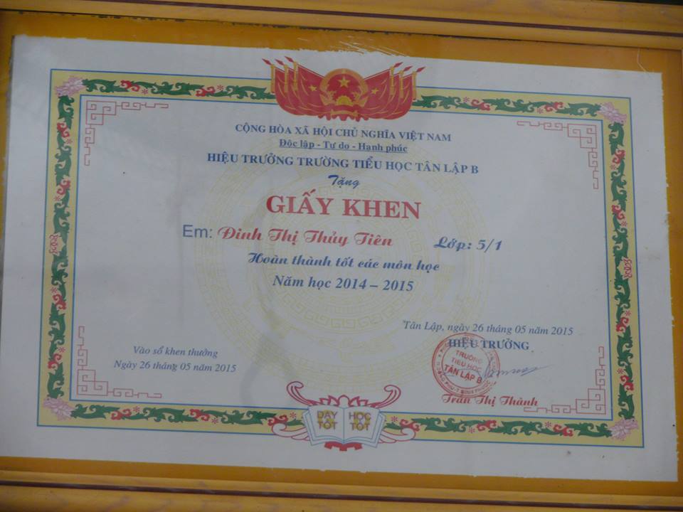 Scholarship Sponsorship No. 03: Đinh Thủy Tiên