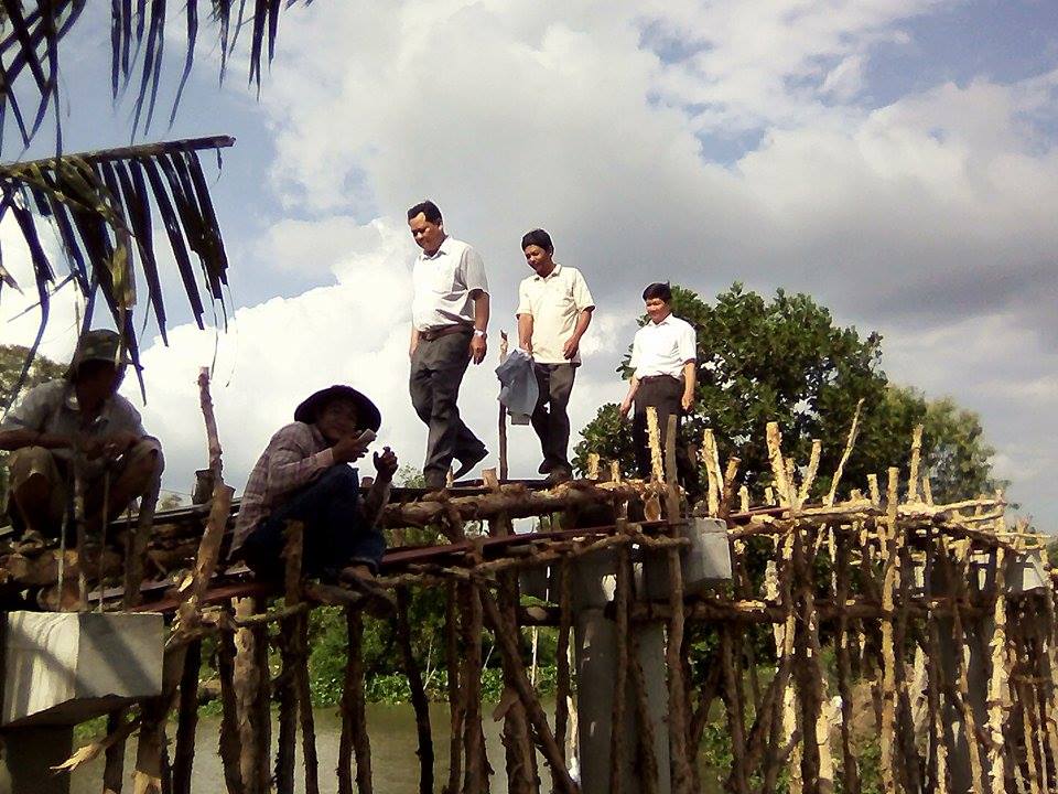 Update on Building the Y Tam Bridge in Phụng Hiệp, Hậu Giang