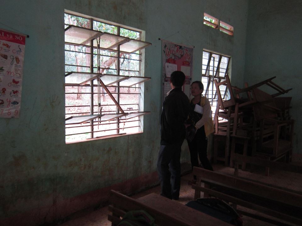 Pa Pếch school site gets a new coat for spring, Tân Hưng, Bình Phước