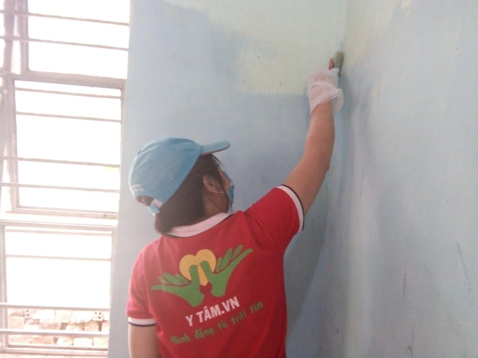 Pa Pếch school site gets a new coat for spring, Tân Hưng, Bình Phước