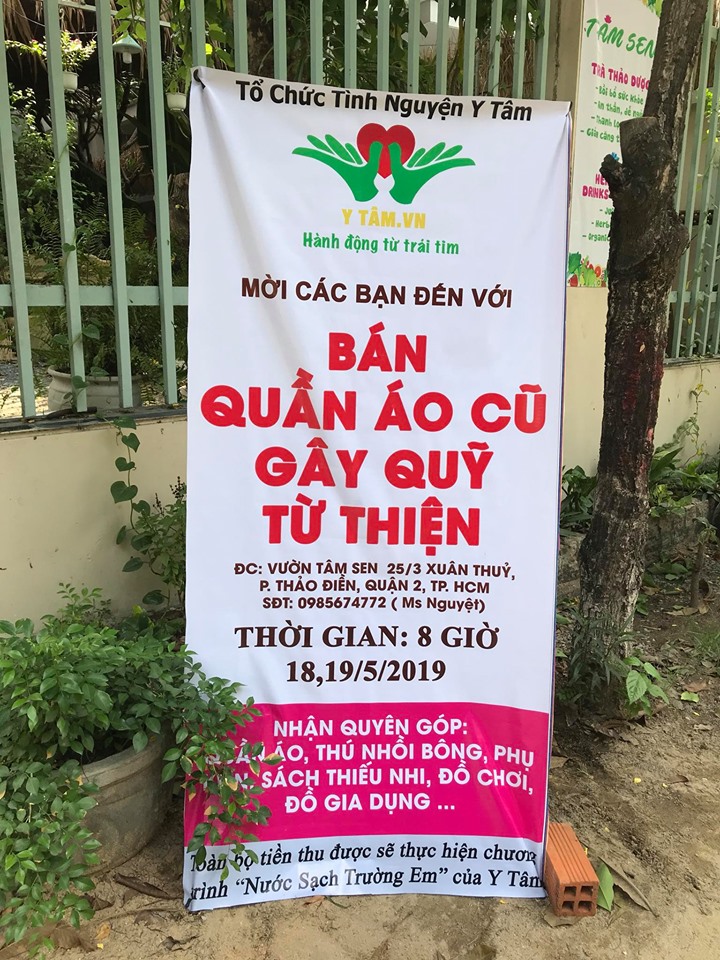Y Tam secondhand sale to pay for a truck taking charity goods to Đăk Lăk