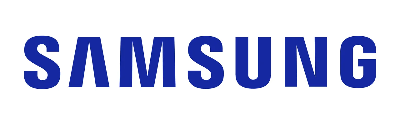 Samsung logo, blue